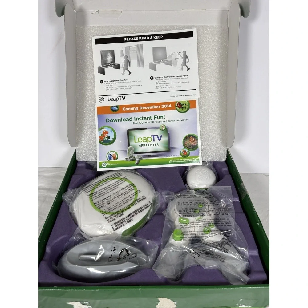 Leap Frog Leap TV Educational Active Video Gaming System 3-8 Yrs